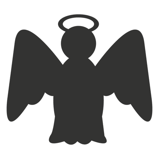 Angel icon silhouette