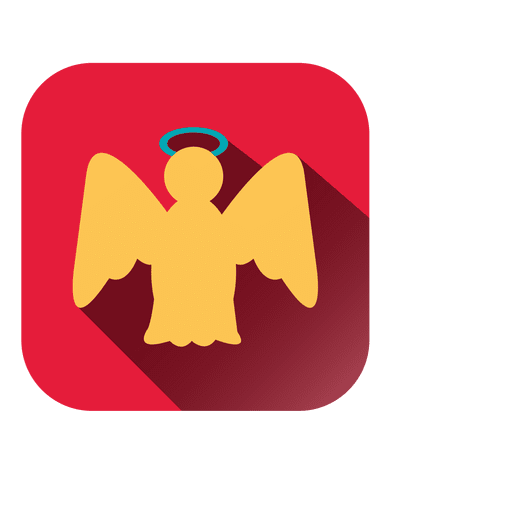 Angel square icon PNG Design