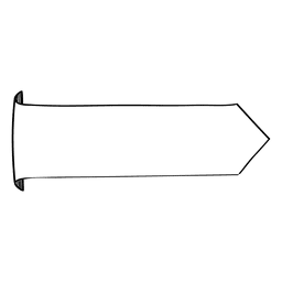Fita de doodle de seta Desenho PNG