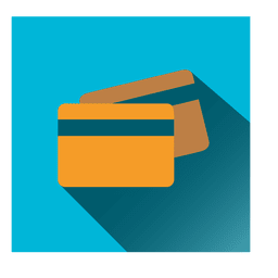 Icono cuadrado de tarjetas bancarias Diseño PNG