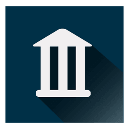Ícone quadrado do banco Desenho PNG