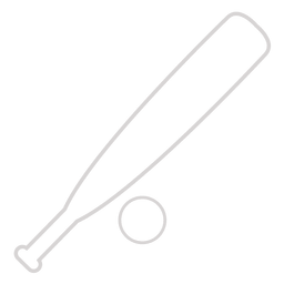 Ícone de taco de beisebol Desenho PNG