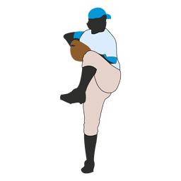 Baseball player throwing PNG Design