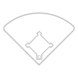 Ícone de quadra de beisebol Desenho PNG