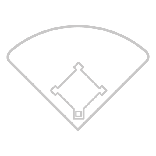 Ícone de quadra de beisebol Desenho PNG