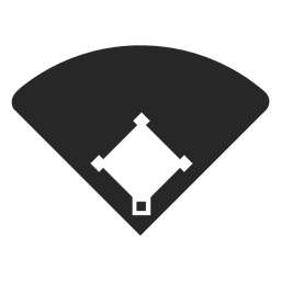 Baseballplatz Silhouette PNG-Design