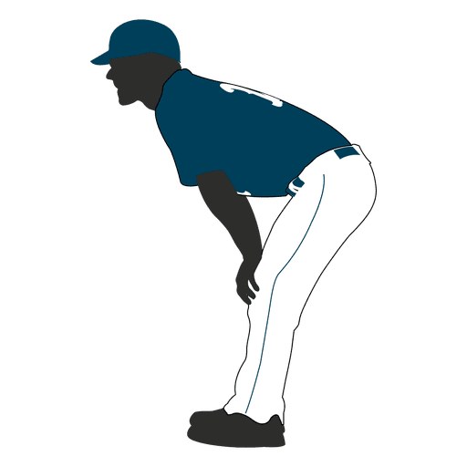 Baseball Fielder Silhouette 1 PNG-Design