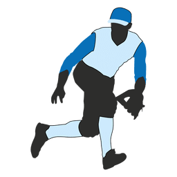 Jugador de béisbol silueta 2 Transparent PNG