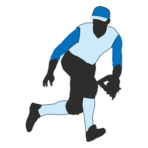 Jugador de béisbol silueta 2 Descargar PNG/SVG transparente
