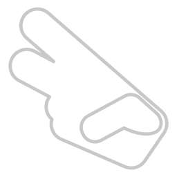 Baseball glove icon outline PNG Design