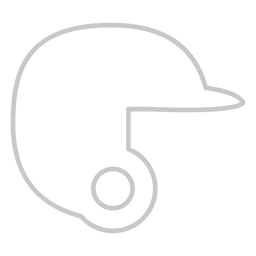 Baseball helmet icon PNG Design