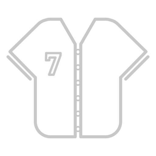 Baseball-Trikot-Symbol PNG-Design