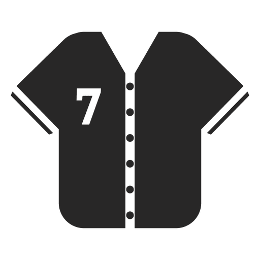 Baseball jersey silhouette