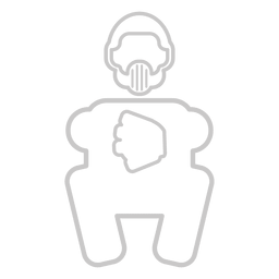 Icono de uniforme de portero de béisbol Diseño PNG