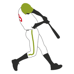 Baseball-Spieler schlagen PNG-Design
