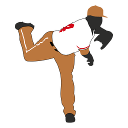 Baseball player illustration PNG Design
