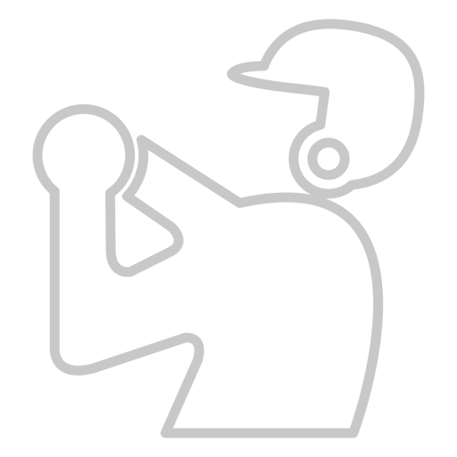 Baseball-Spieler-Symbol PNG-Design