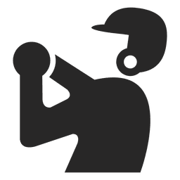 Baseball player symbol PNG Design