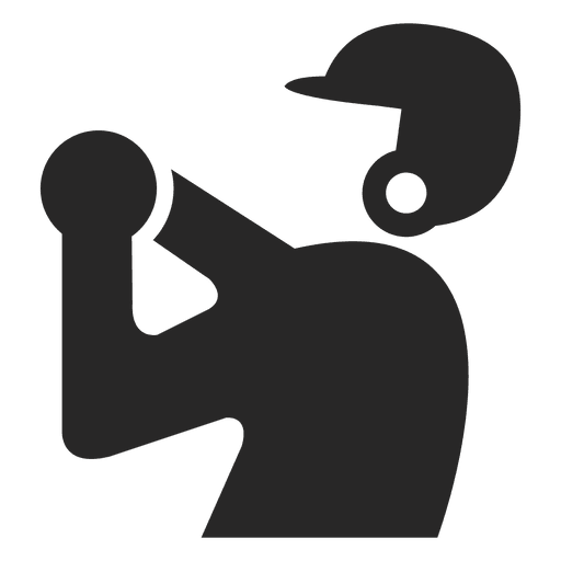 Baseball player symbol PNG Design