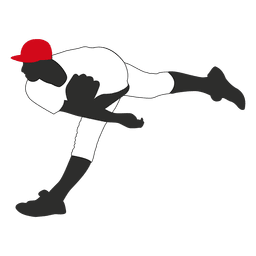 Baseball player pitcher throwing  PNG Design
