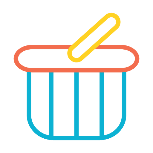 Basket shop cart icon PNG Design