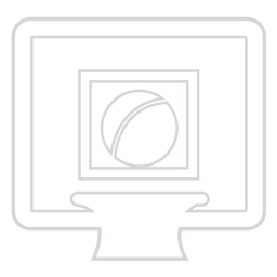 Basketballkorb-Symbol PNG-Design