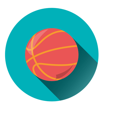 Design PNG E SVG De Grande Bola De Basquete Plana Para Camisetas