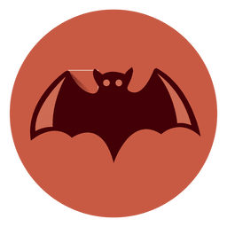 Ícone de círculo de morcego Desenho PNG