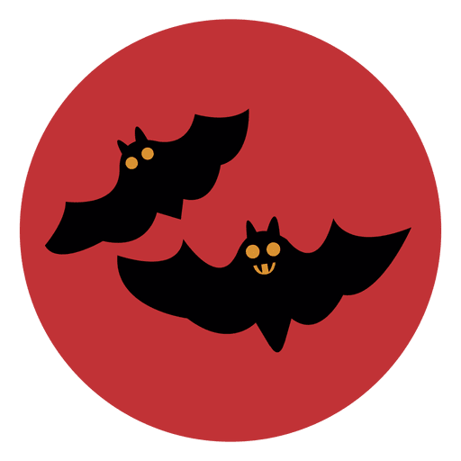 Bats circle icon PNG Design