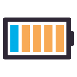 Batterie leer Symbol PNG-Design