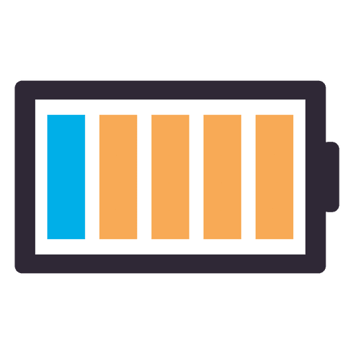 Battery flat icon PNG Design