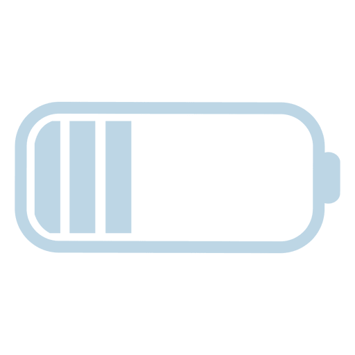 Battery line icon PNG Design