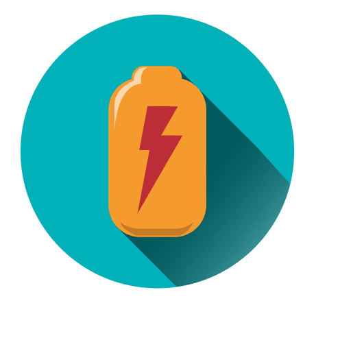 Battery round icon PNG Design