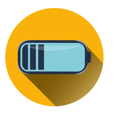 Battery illustration round icon Transparent PNG