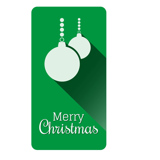 Baubles christmas label PNG Design