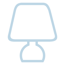 Icono de línea de lámpara de dormitorio Diseño PNG