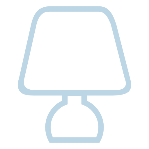 Bedroom lamp line icon