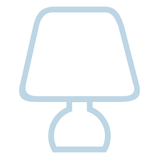 Bedroom lamp line icon PNG Design