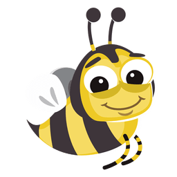 Bug de desenhos animados de abelha Desenho PNG