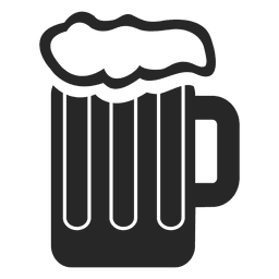 Beer mug icon PNG Design