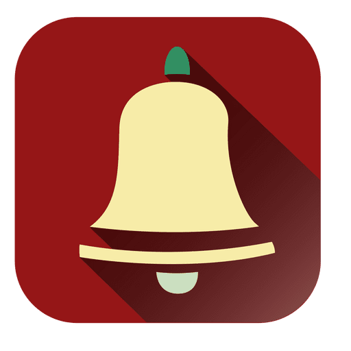 Bell square icon PNG Design