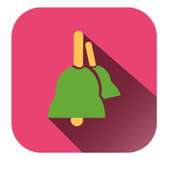Ícone quadrado de sinos Desenho PNG