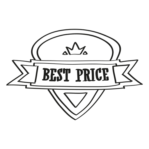 Bester Preis Emblem PNG-Design