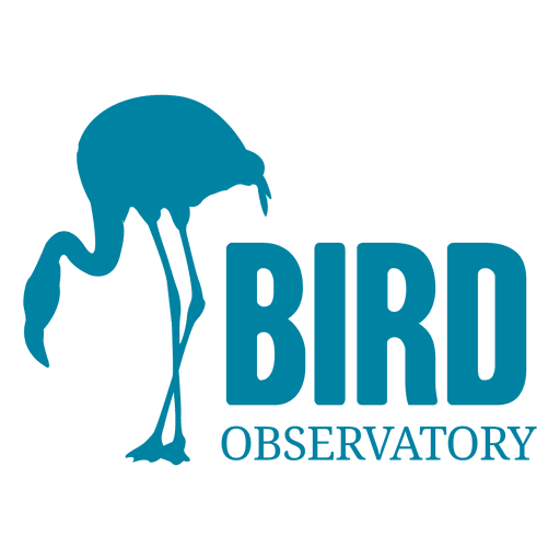 Logotipo do observatório de pássaros Desenho PNG