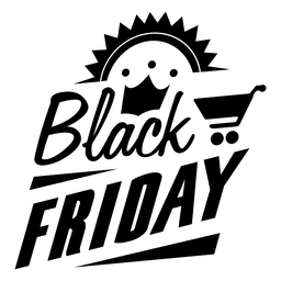 Black friday badge PNG Design