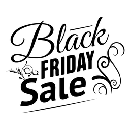 Etiqueta de enfeite de Black Friday Desenho PNG