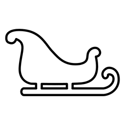 Icono de sliegh en blanco Diseño PNG