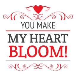 Valentines Heart Quote Transparent PNG