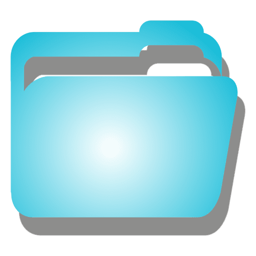 Blaues Dateisymbol PNG-Design