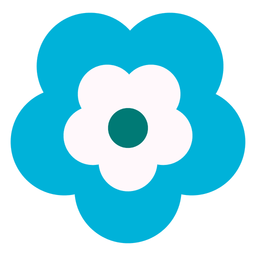 Download Blue flower icon 3 - Transparent PNG & SVG vector file